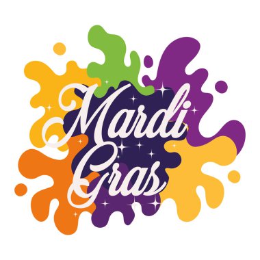 Mardi Gras kelimesi.