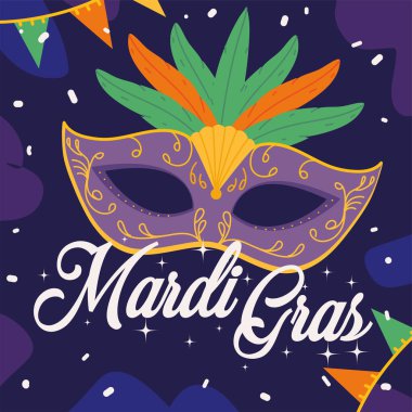 Mardi Gras davetiye kartı