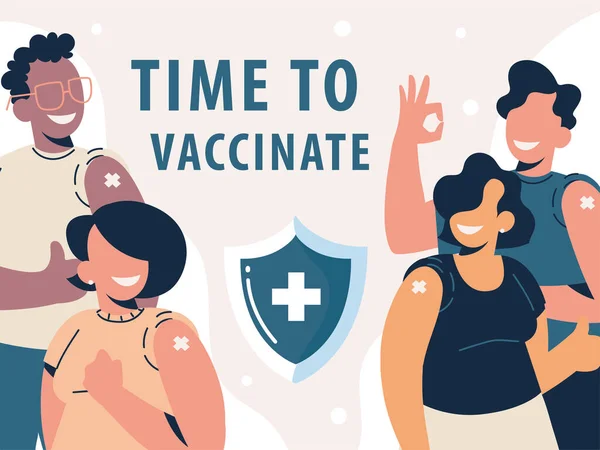 Tid att vaccinera — Stock vektor