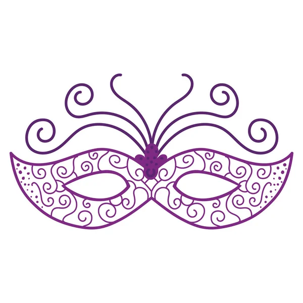 Masque violet Mardi Gras — Image vectorielle