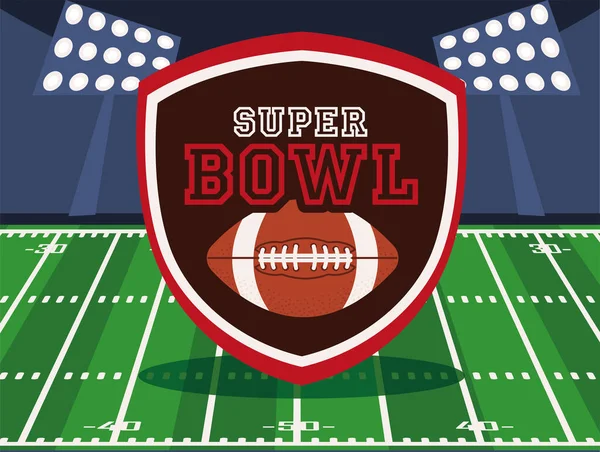 Football americano super bowl — Vettoriale Stock