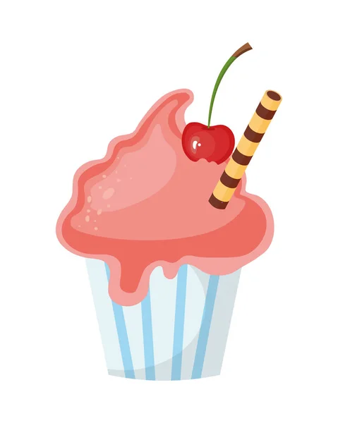 Pasticceria dolce cupcake — Vettoriale Stock