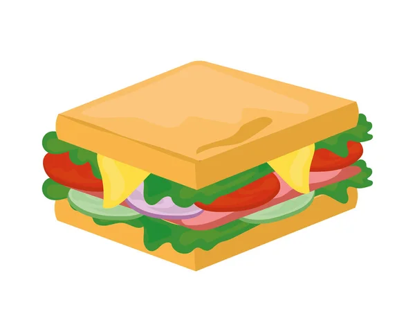 Sendvič fast food — Stockový vektor