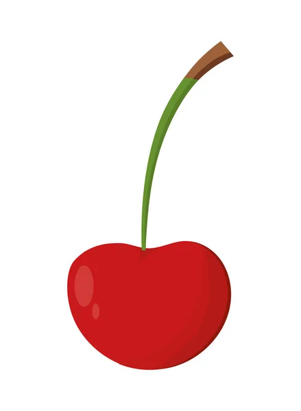 Cherry ikona plochý — Stockový vektor
