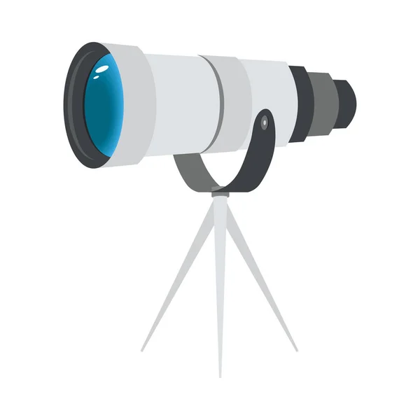 三脚上の望遠鏡 — ストックベクタ