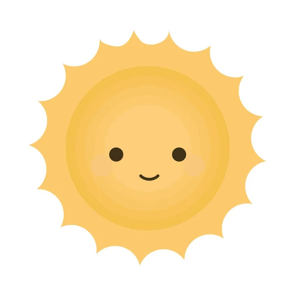 귀여운 태양 만화 — 스톡 벡터