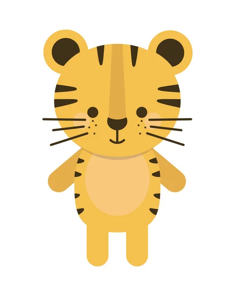 Drăguț mic tigru — Vector de stoc