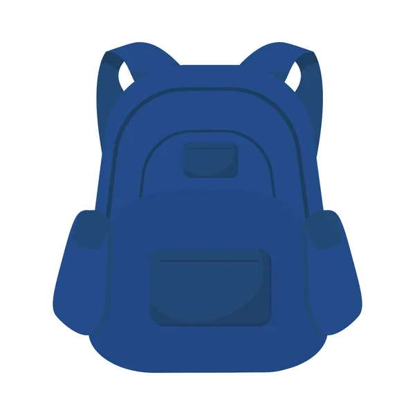 Синій рюкзак аксесуар — стоковий вектор