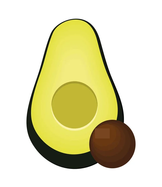Иконка авокадо — стоковый вектор