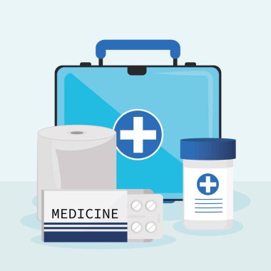 İlk yardım kutusu.