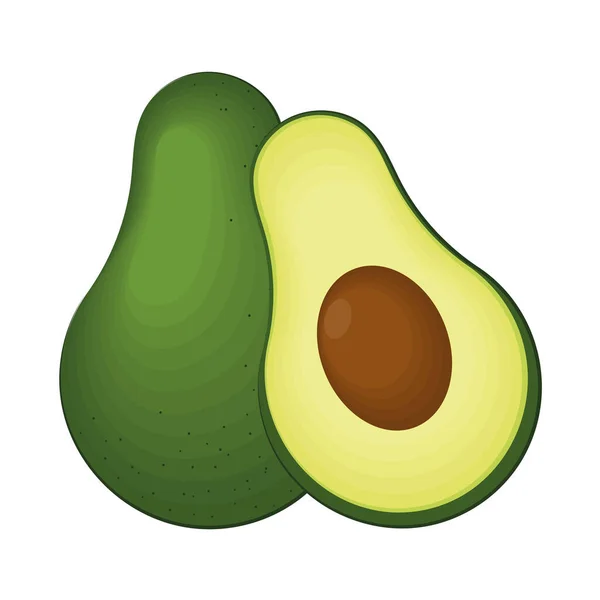 Avocado frisches Symbol — Stockvektor
