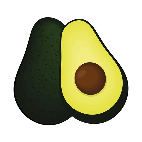 Avocado-Vektorsymbol — Stockvektor