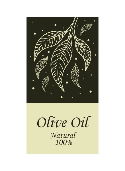 Banner for olive oil — Stock Vector