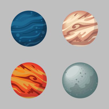 uzay gezegenleri ve ay