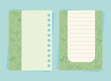 yeşil kağıtlar boş