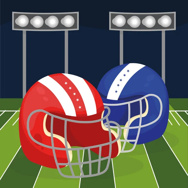 American football super bowl — Stockvektor