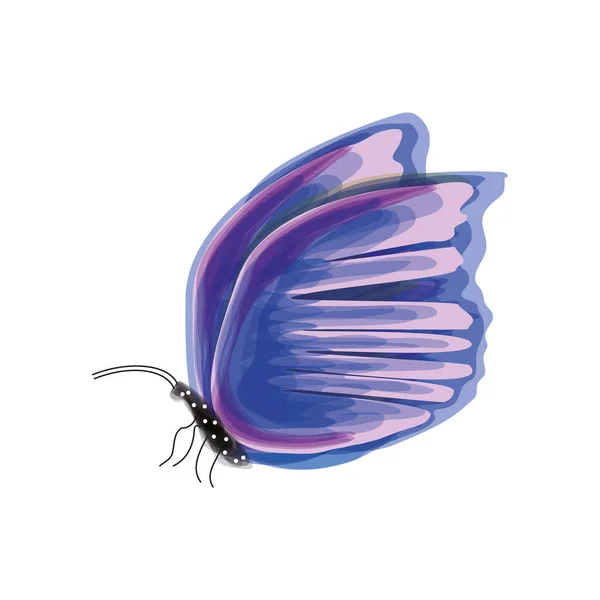 Mariposa acuarela estilo — Vector de stock