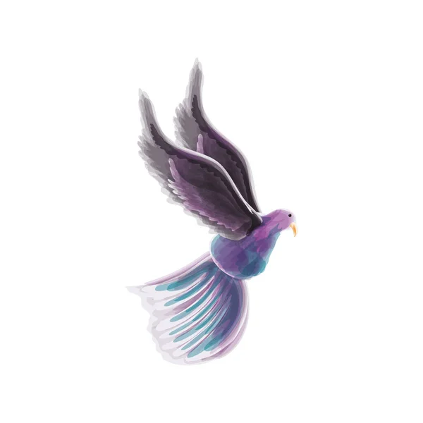 Dove bird watercolor — Stock Vector