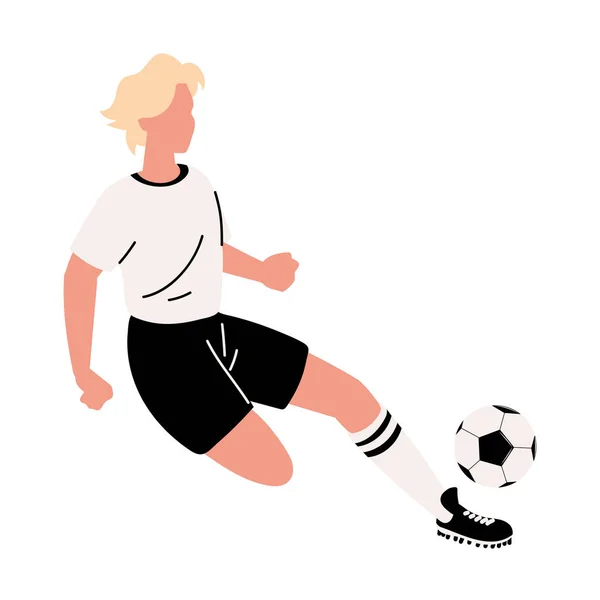 Player soccer playing — Stock Vector