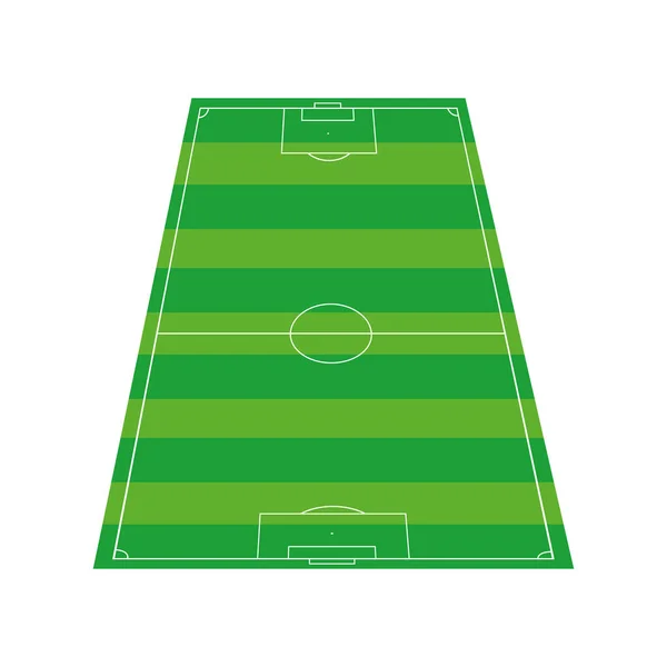 Campo de fútbol plano icono — Vector de stock