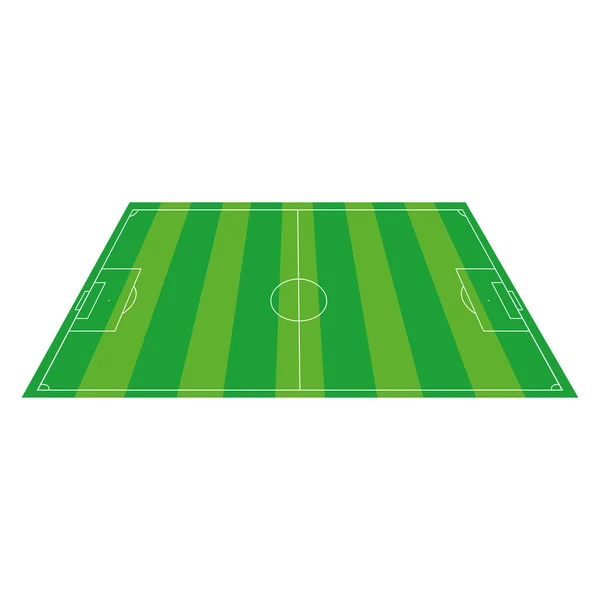 Campo de fútbol aislado — Vector de stock