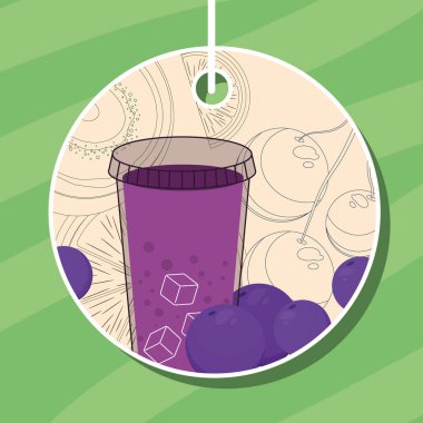 smoothie yabanmersini etiketi