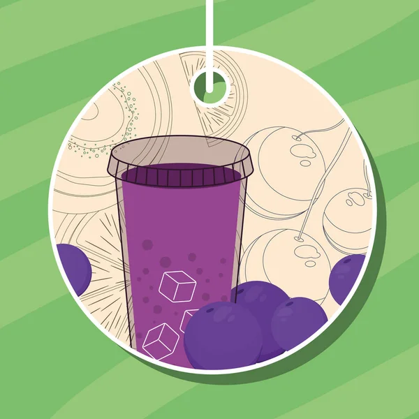 smoothie yabanmersini etiketi