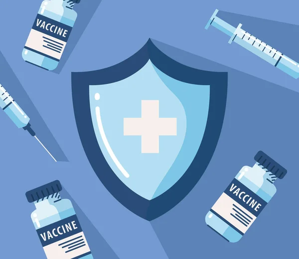 Očkovací lékařské vybavení — Stockový vektor