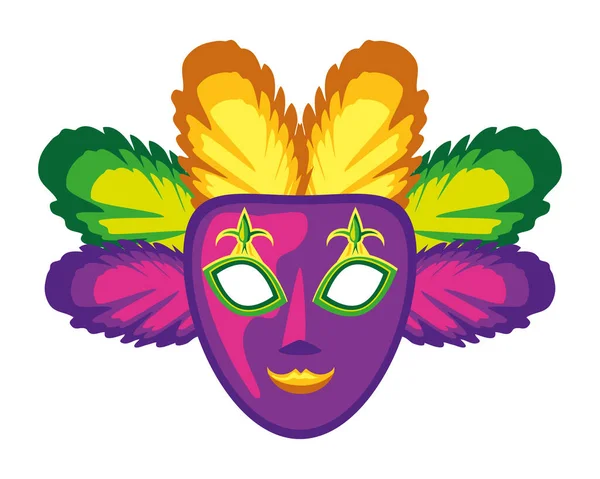 Máscara de Mardi Gras — Archivo Imágenes Vectoriales