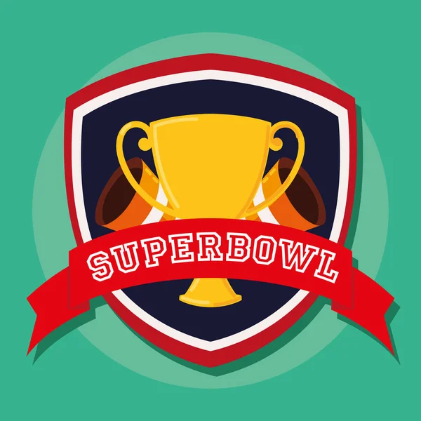 Trofeo super bowl — Archivo Imágenes Vectoriales