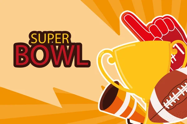 Super bowl événement — Image vectorielle