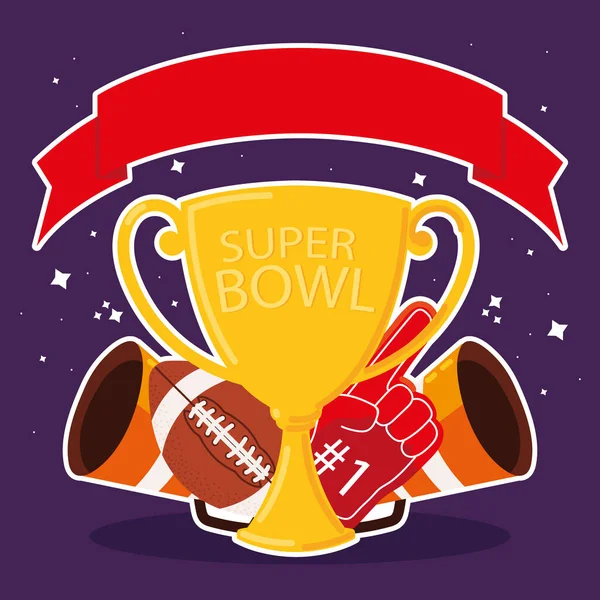 Fútbol americano super bowl — Archivo Imágenes Vectoriales