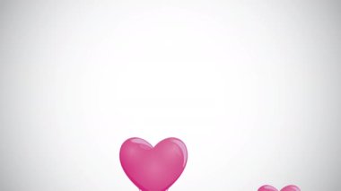 Mutlu sevgililer günü animasyonları Balonlar sıcak hava