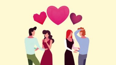 Sevgililer Günü 'nde sevgililer günü.