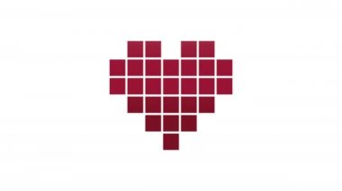 piksel kalp sevgililer günü animasyonu