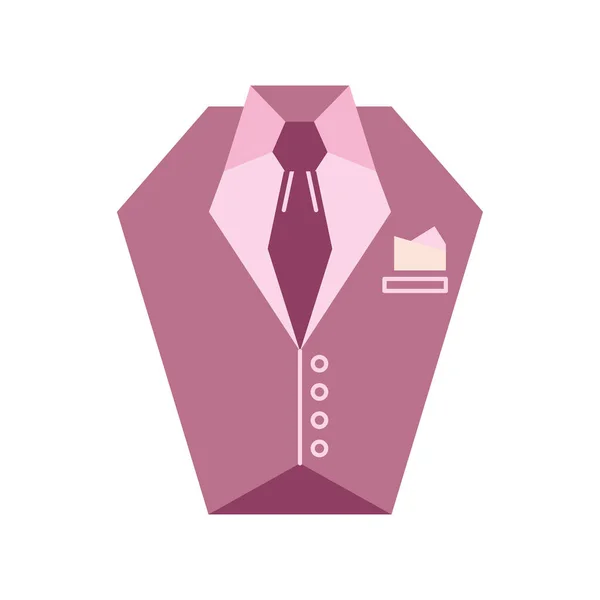 Groom Tuxedo Icon Flat Isolated — Stock Vector