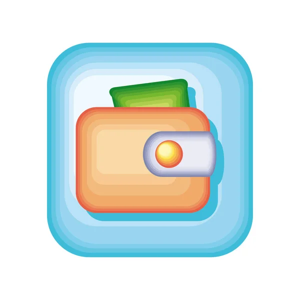 Paiement Application Mobile Icône Plat — Image vectorielle