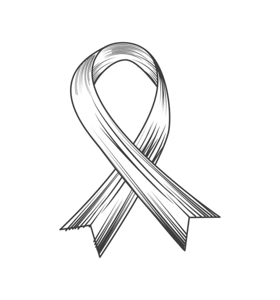 Ruban Emblème Croquis Icône Style — Image vectorielle
