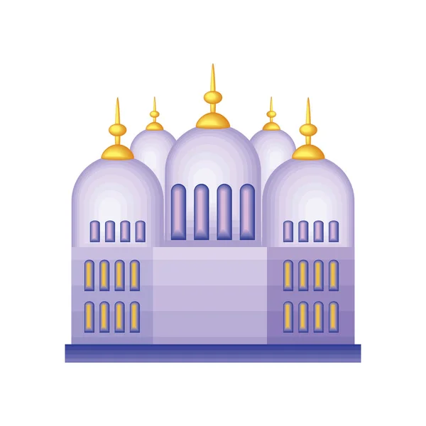 Икона дворца мечети — стоковый вектор