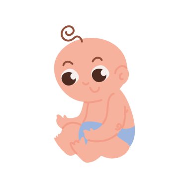 Bezli küçük çocuk.