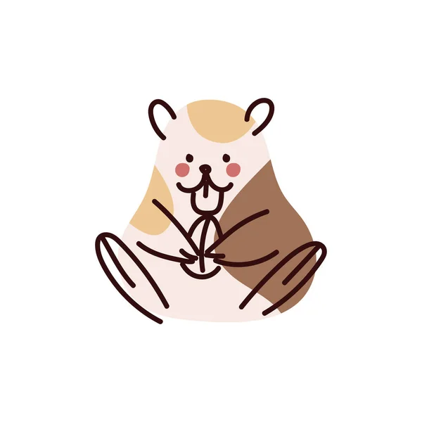 Animal de estimação hamster bonito —  Vetores de Stock