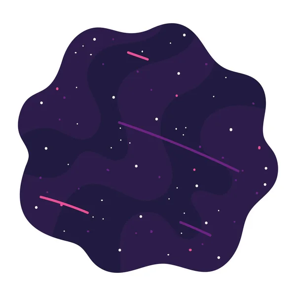 Space galaxy stars icon — Vector de stoc