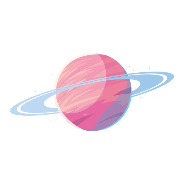Planète spatiale saturn — Image vectorielle