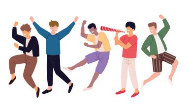 Gençler kutlama yapıyor