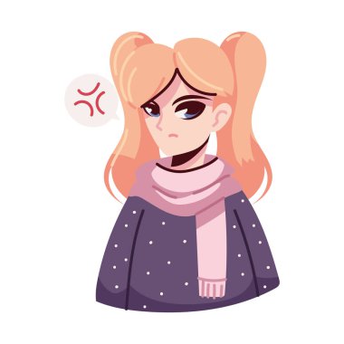 kızgın anime kadın