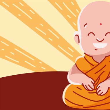 Mutlu şirin keşiş