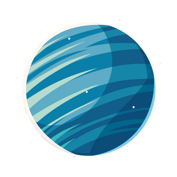 Système planète icône solaire — Image vectorielle
