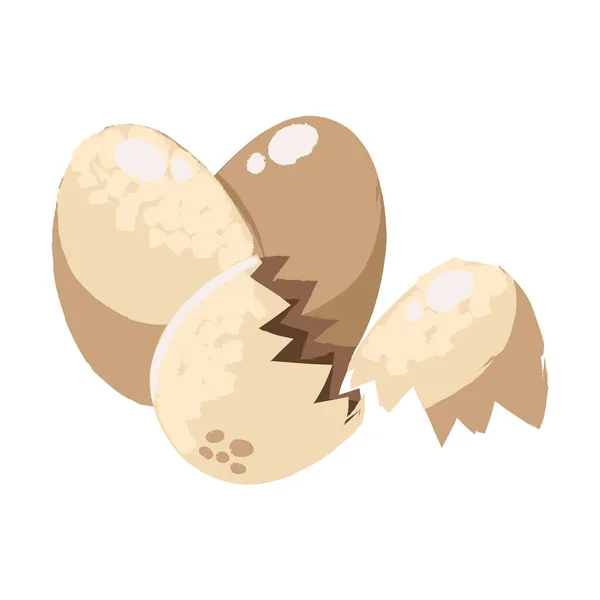 恐竜の卵アイコン — ストックベクタ