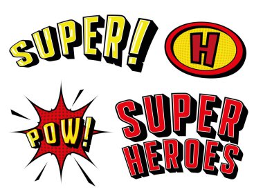 süper kahraman sanat simgeleri