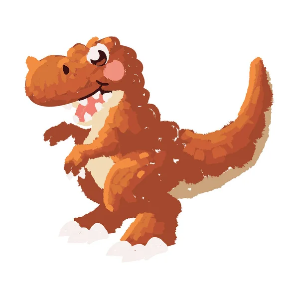 Mignon dinosaure t rex — Image vectorielle